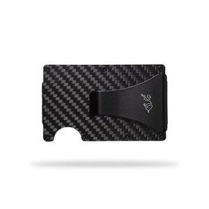 Tauros Carbon Black Card Wallet w/ Money Clip